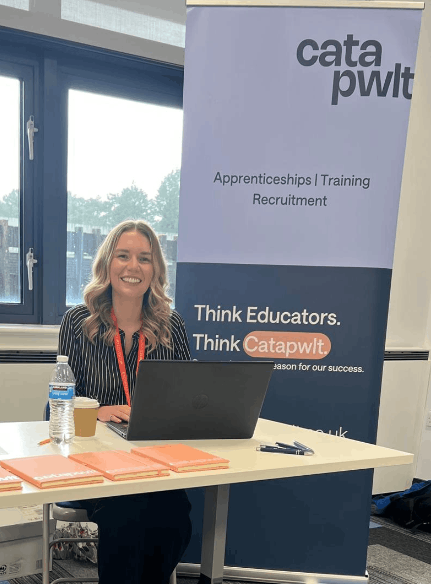 Inside the office with a Catapwlt stand on display