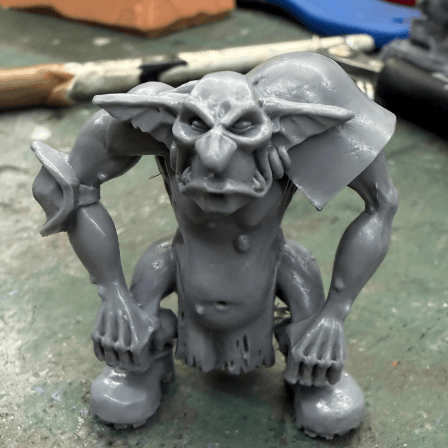 A figurine of a monster thing